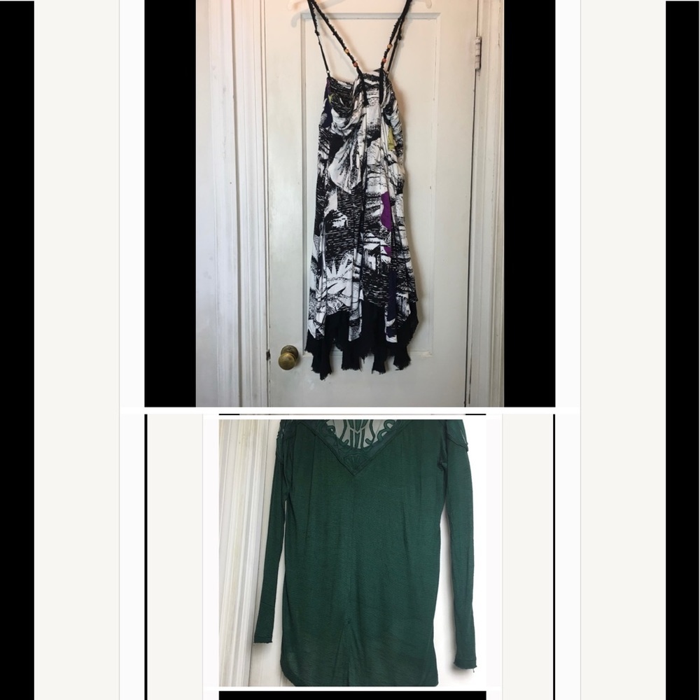 2pc Free People Strapless Dress & Lightweight Top